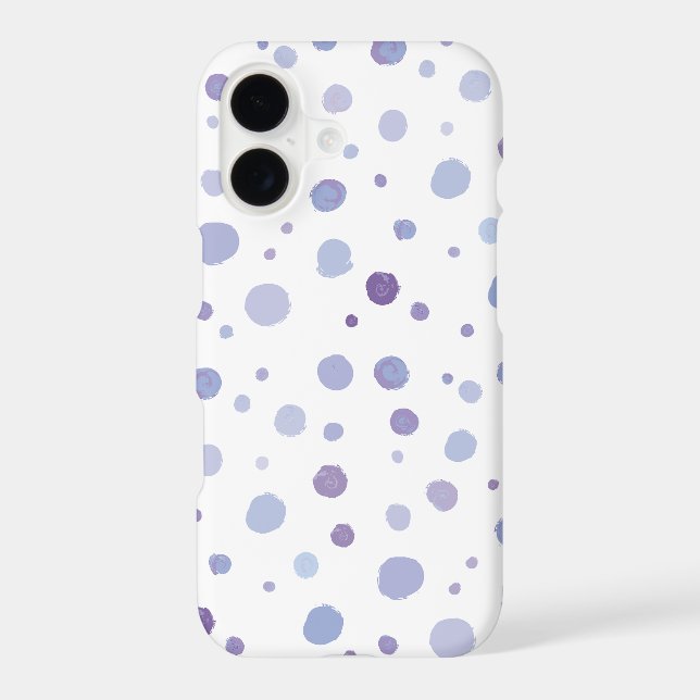hand painted polka dots iPhone case (Back)