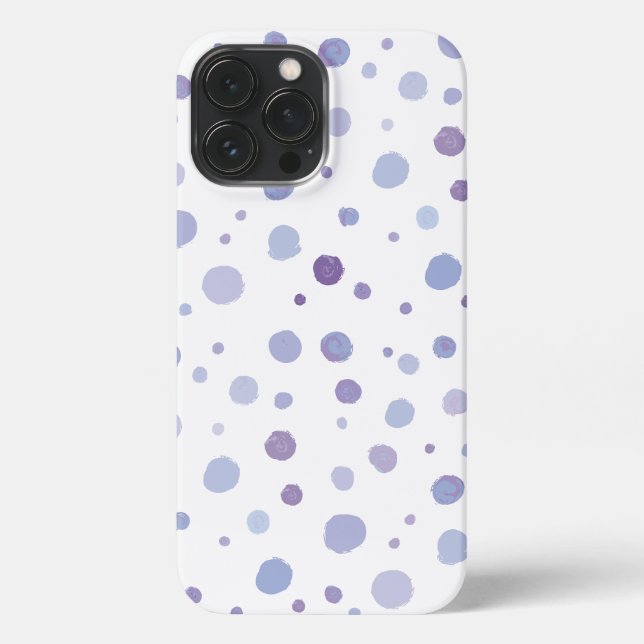 hand painted polka dots iPhone case (Back)