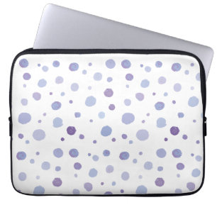 hand painted polka dots laptop sleeve