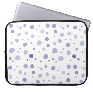 hand painted polka dots laptop sleeve