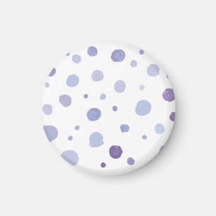 hand painted polka dots magnet