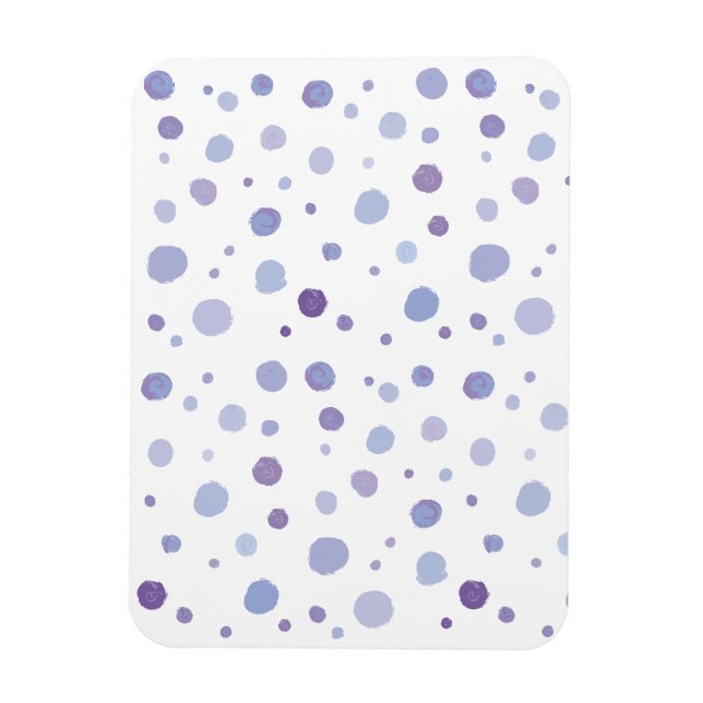 hand painted polka dots magnet (Vertical)