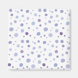 hand painted polka dots magnet