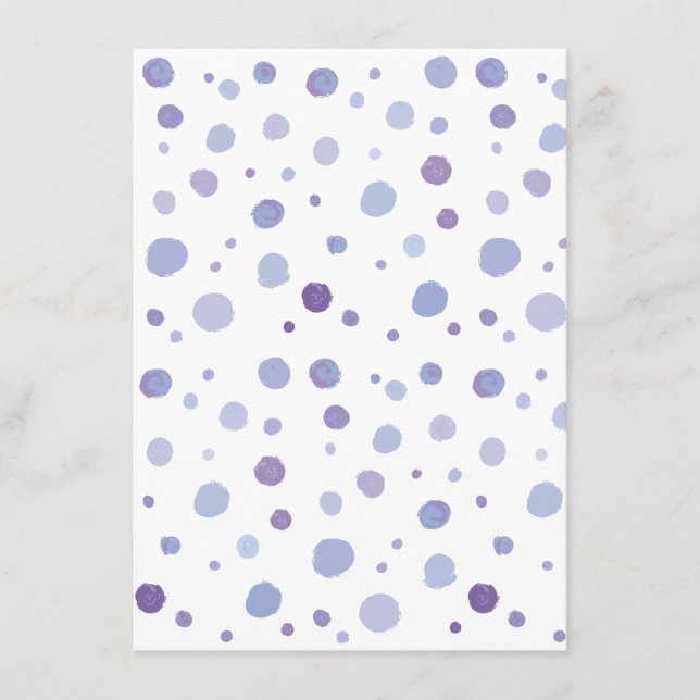 hand painted polka dots menu (Front)