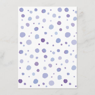 hand painted polka dots menu