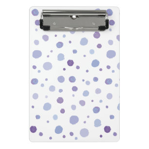 hand painted polka dots mini clipboard