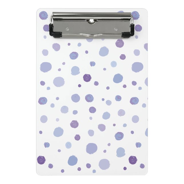 hand painted polka dots mini clipboard (Front)