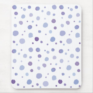 hand painted polka dots mouse mat