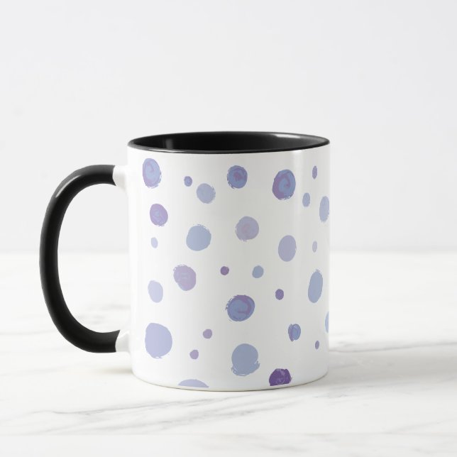 hand painted polka dots mug (Left)