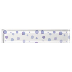 hand painted polka dots nameplate