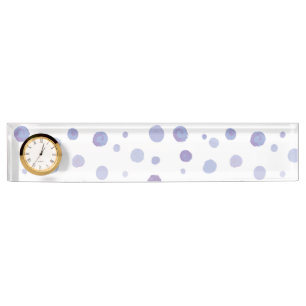 hand painted polka dots nameplate