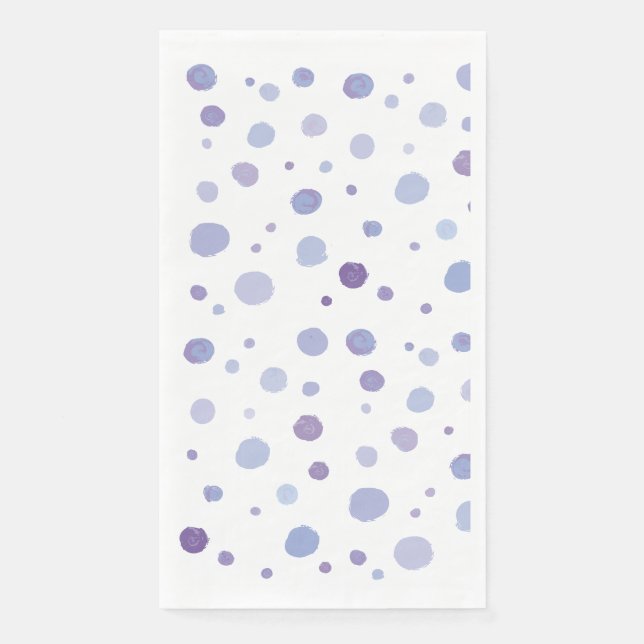 hand painted polka dots napkin (Front)