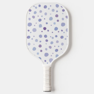 hand painted polka dots pickleball paddle