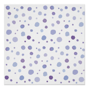 hand painted polka dots poster