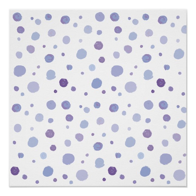 hand painted polka dots poster (Front)