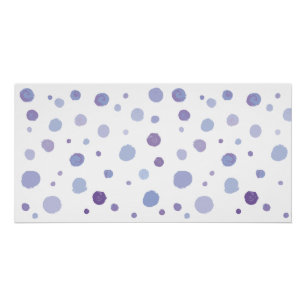 hand painted polka dots poster