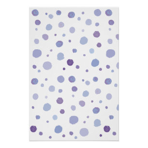hand painted polka dots poster