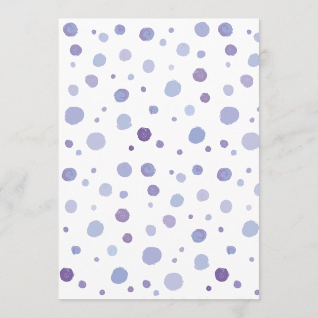 hand painted polka dots programme (Front)