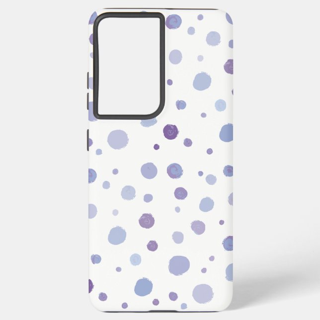 hand painted polka dots samsung galaxy s21 ultra case (Back)
