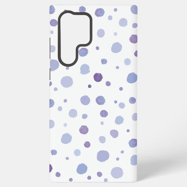 hand painted polka dots samsung galaxy s22 ultra case (Back)