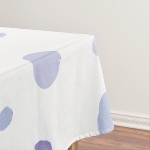 hand painted polka dots tablecloth