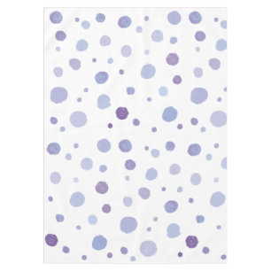 hand painted polka dots tablecloth