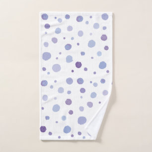 hand painted polka dots towel