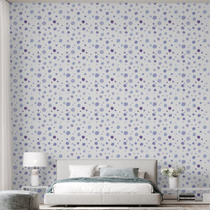 hand painted polka dots wallpaper