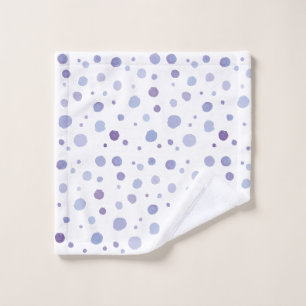 hand painted polka dots wash cloth