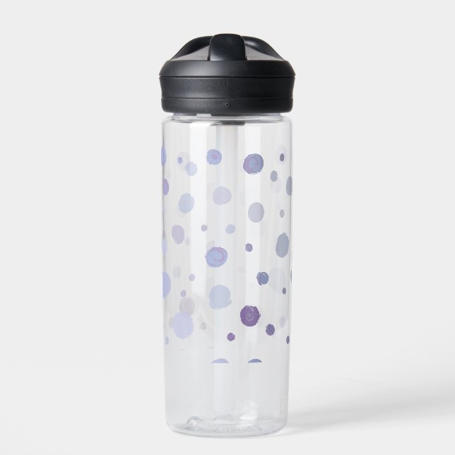 hand painted polka dots water bottle (Front)