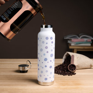 hand painted polka dots water bottle