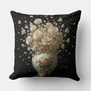 Hand-painted porcelain cushion