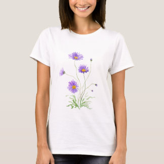 hand painted purple daisy bouquet T-Shirt
