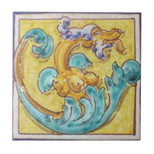 Hand Painted Replica Ceramic Tile--Spain, Mexican Tile