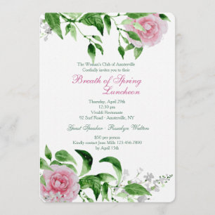 Hand Painted Roses Invitation