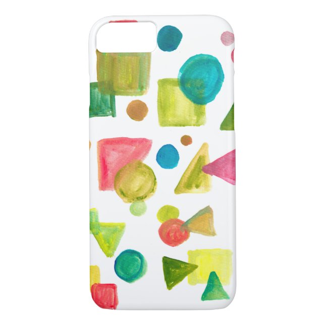 hand painted shapes Case-Mate iPhone case (Back)