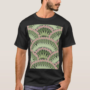 Hand Painted Tropical Flowers Pattern T-Shirt
