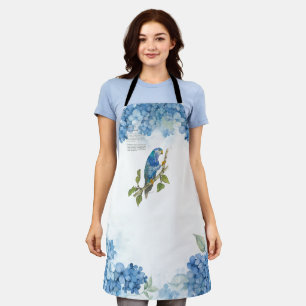 Hand-Painted Ultramarine Lorikeet Apron