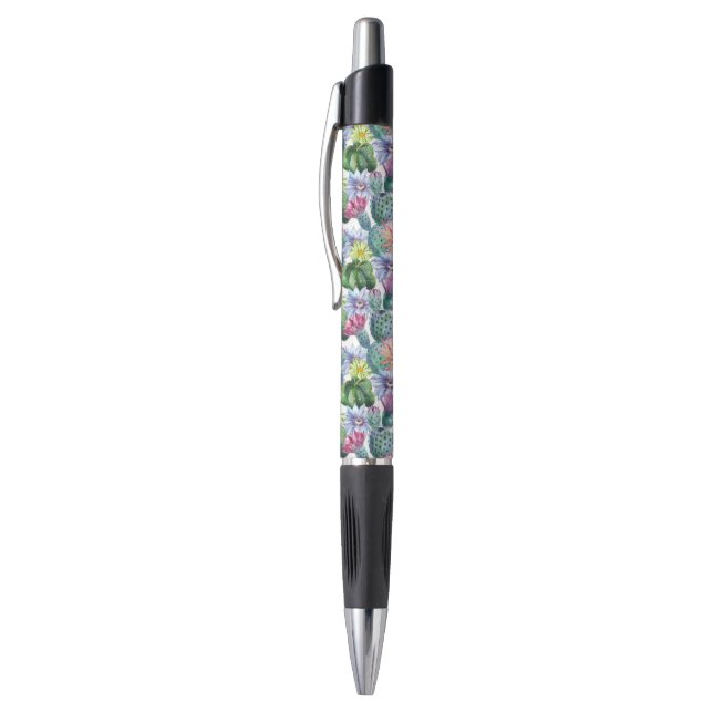 Hand Painted Watercolor Cactus Pattern (Top (Vertical))