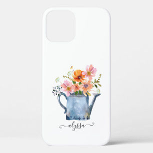 Hand-Painted Watercolor Floral iPhone 12 Case