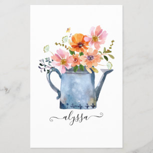 Hand-Painted Watercolor Floral Flyer