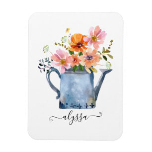 Hand-Painted Watercolor Floral Magnet
