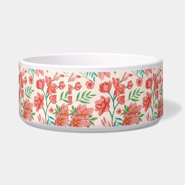 Hand Painted Watercolor Floral Pattern-54098 (Front)