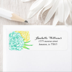 Hand Painted Watercolor Flowers