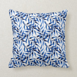 Hand Painted Watercolor Ink Pattern Cushion