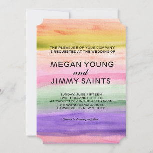 hand painted watercolor invitation