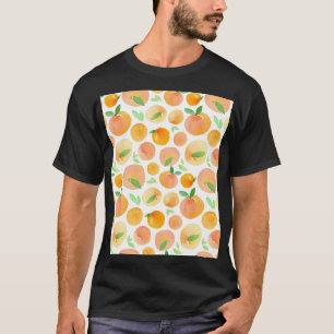 Hand-painted watercolor peaches: seamless. T-Shirt