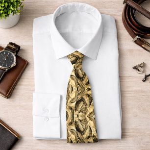 Hand-painted Watercolor Retro Vintage Pattern Tie