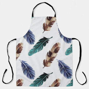 Hand painted watercolor seamless pattern with colo apron