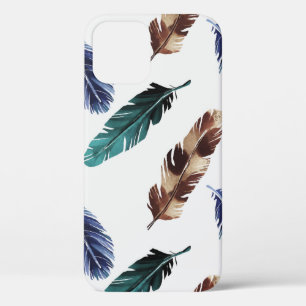 Hand painted watercolor seamless pattern with colo iPhone 12 case